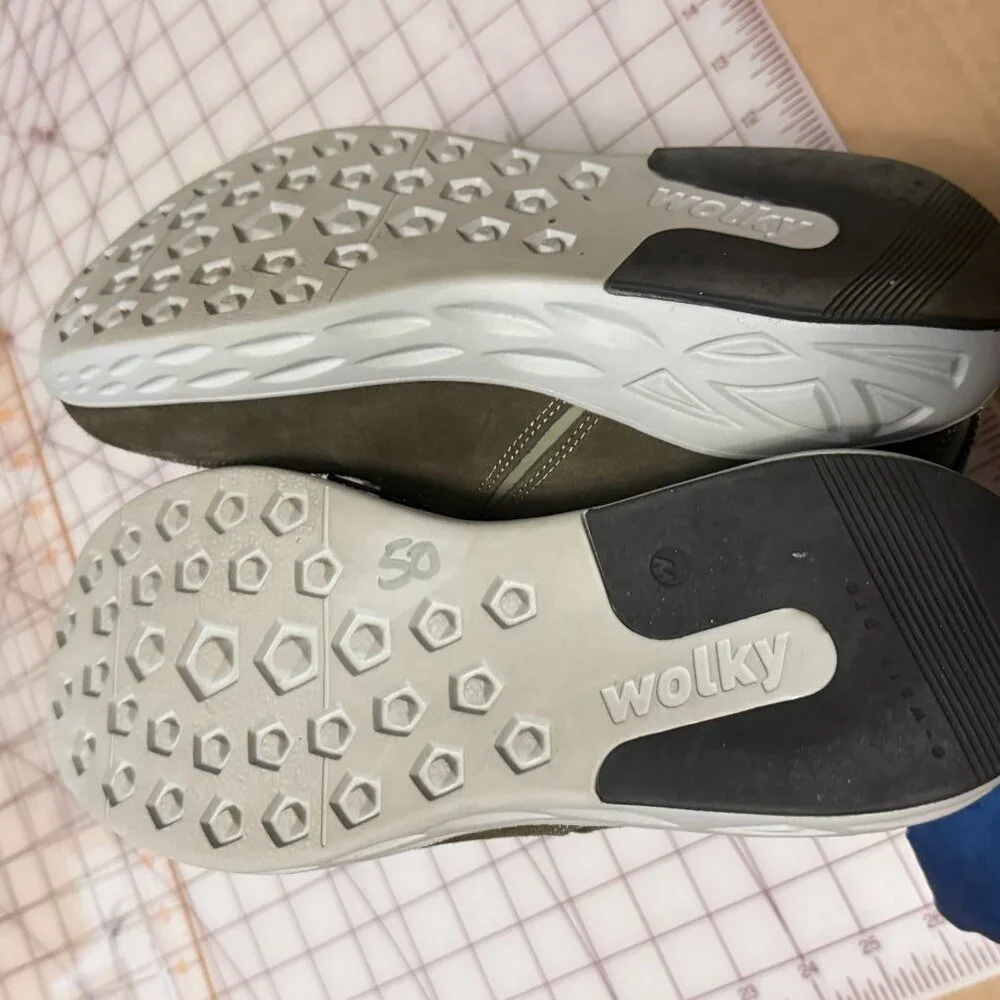 WOLKY Bounce Castor Grey + Green Leather WaLKiNg shoes EU 40 - NEW W/O TAGS - Picture 9 of 12